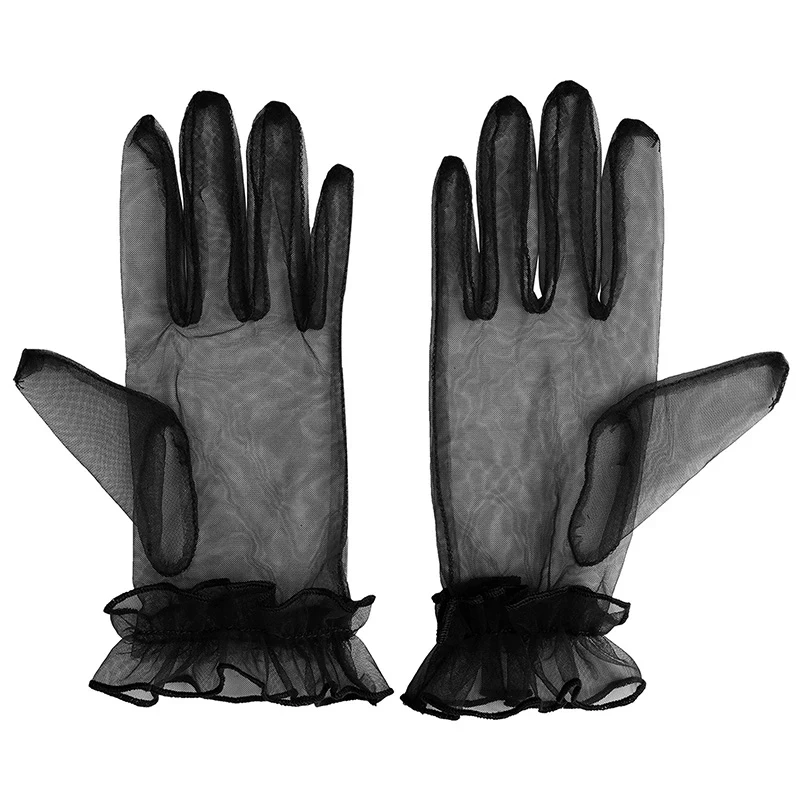 Сексуальные кружевные фатиновые Бальные платья с рюшами Полный палец вождения