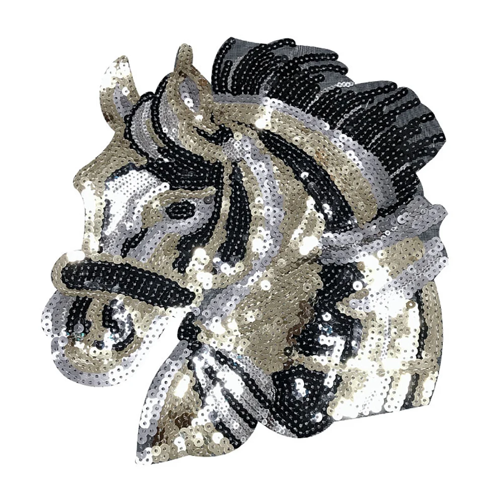 Сделай Сам лошадь шаблон патчи железа шитье на блесток для одежды сумка