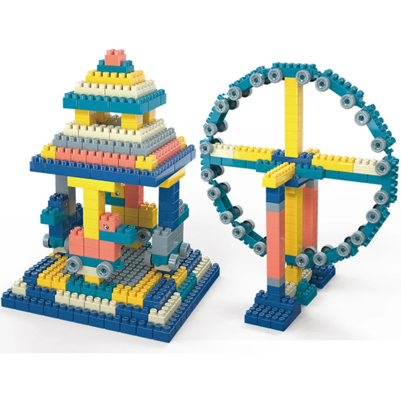 

Compatible Building Blocks City DIY Creative Bricks Bulk Model Kids Assemble Toys Compatible All Brand Small Size Gift 500 pcs