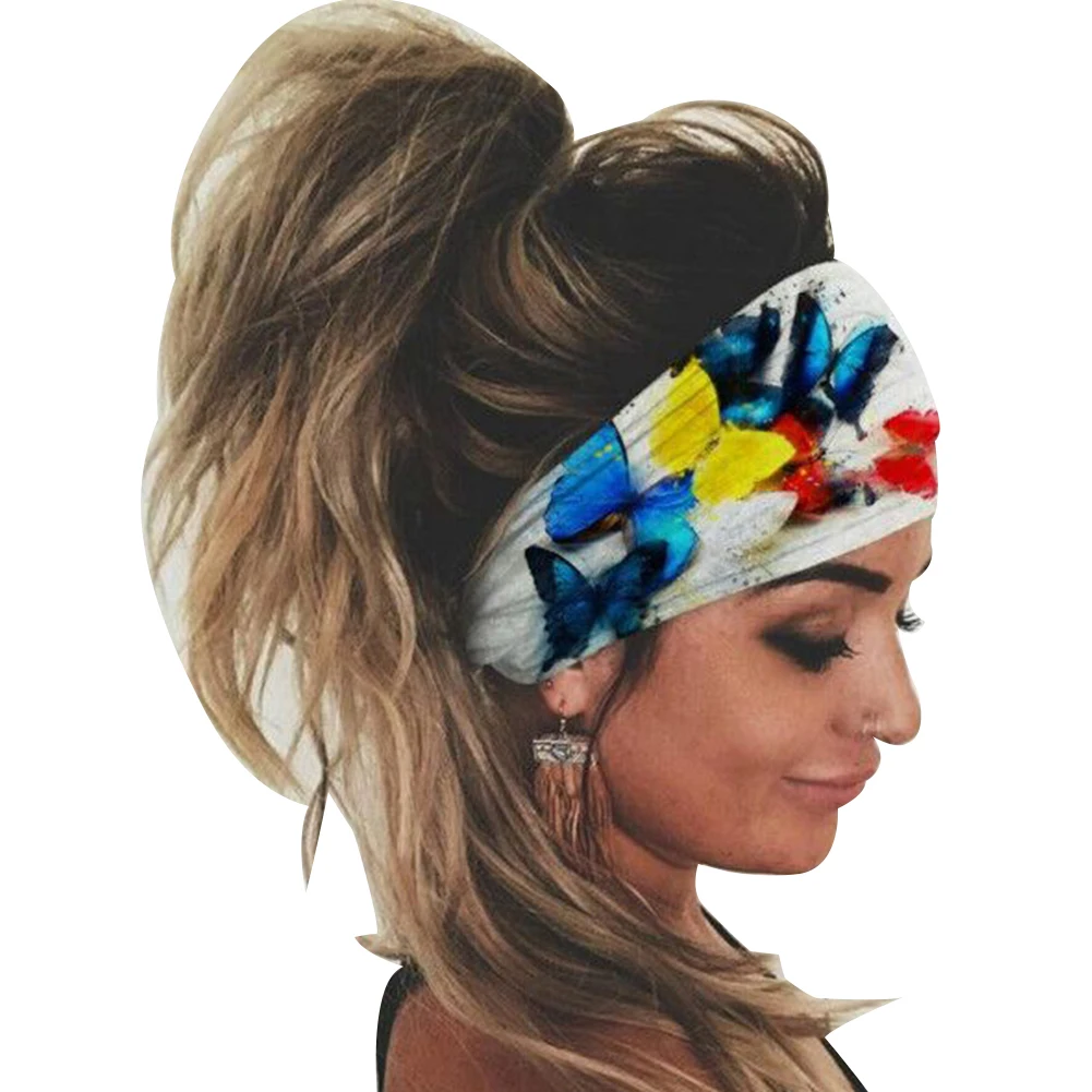 1 шт. Спортивная безопасная впитывающая повязка на голову унисекс красочная