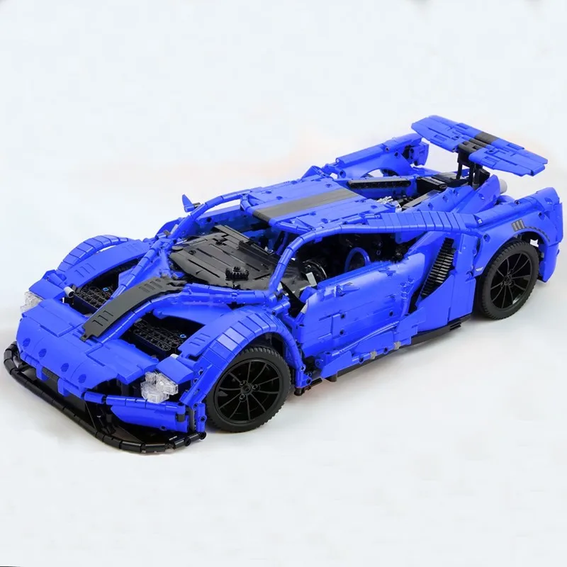 Новинка Спортивная автомобиль es MOC FORD GT модель модели автомобиля с функцией