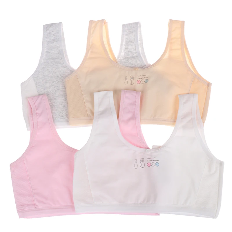 

2020 High Quality Girl Bra Training Bra Teenage Underwear Cotton Bra