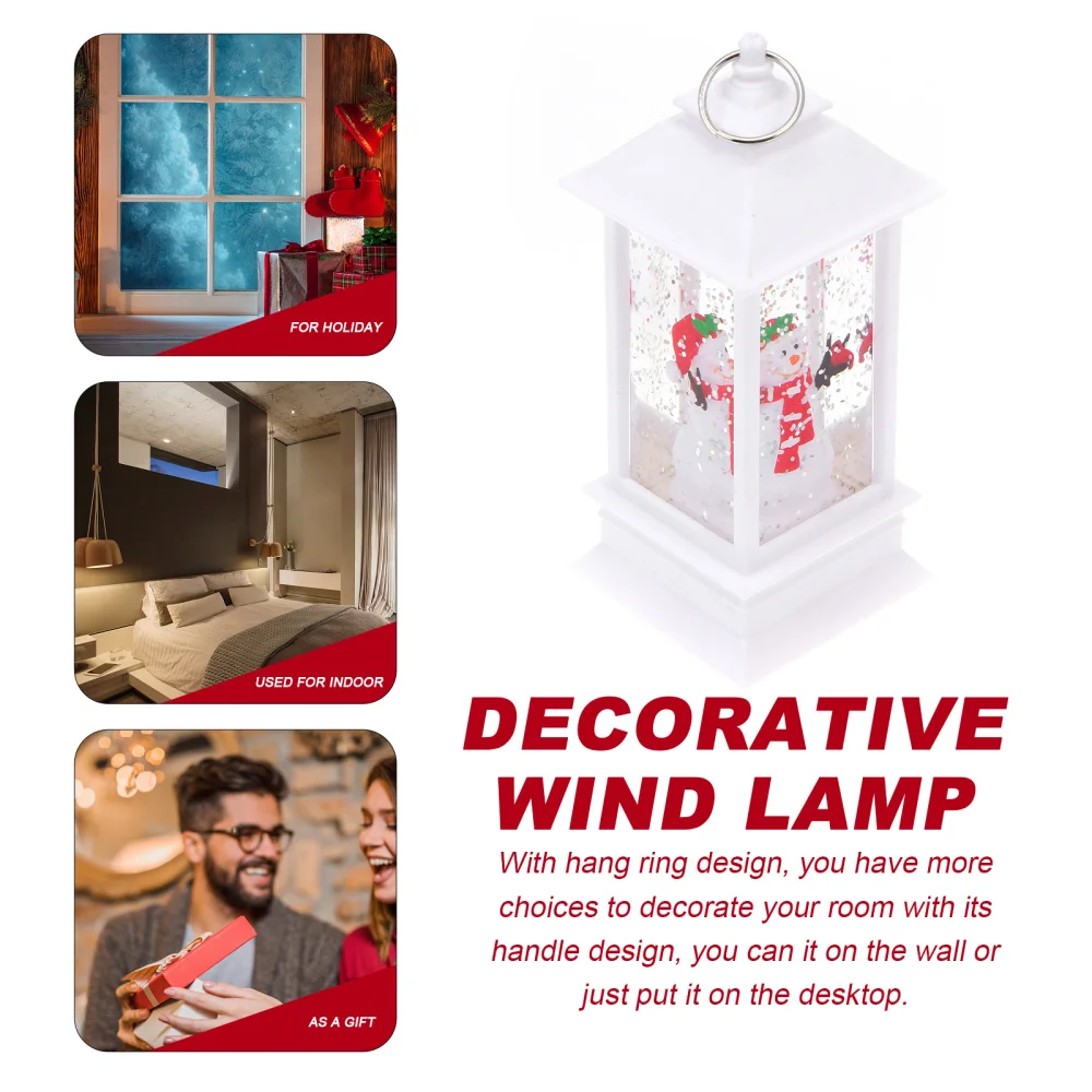 

1pc Christmas Wind Lamp Decor Festival Decorative Light Xmas Atmosphere Decor