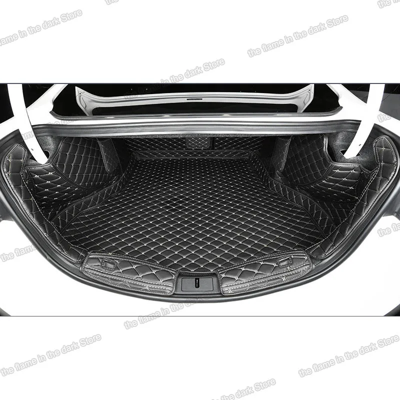 

Leather Car Trunk Mat Cargo Liner for ford mondeo 2014 2015 2016 2017 2018 2019 2020 2021 fusion rear boot cover seat accessory