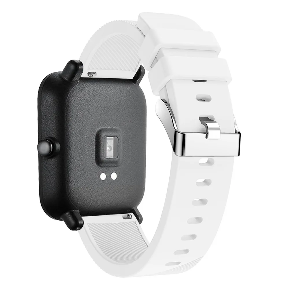 Силиконовый ремешок для часов для Xiaomi Huami Amazfit GTS ремешок для часов Amazfit GTR 42 мм/Bip Lite 20 ММ Спортивный сменный Браслет
