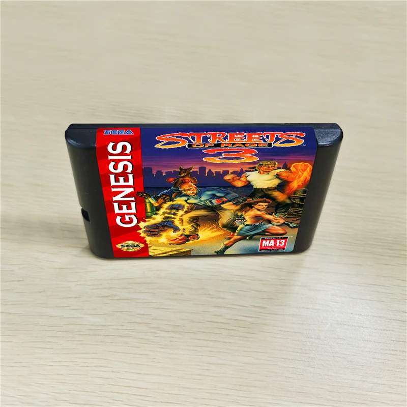 Игровой Картридж для консоли MegaDrive Genesis Streets Of Rage 3 16 бит MD|street|streets of ragestreets rage |