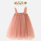 Платье-пачка для девочек LZH, летнее, с цветочным принтом, 2022