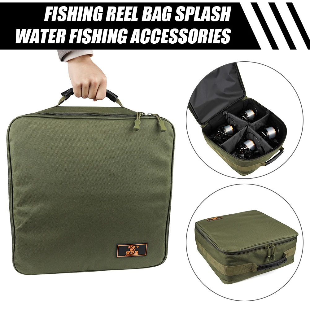 

Multifunctional Fishing Reel Storage Bag Waterproof Anti-Scratch Outdoor Portable Fishing Tackle Cups Feeders Carrying Case