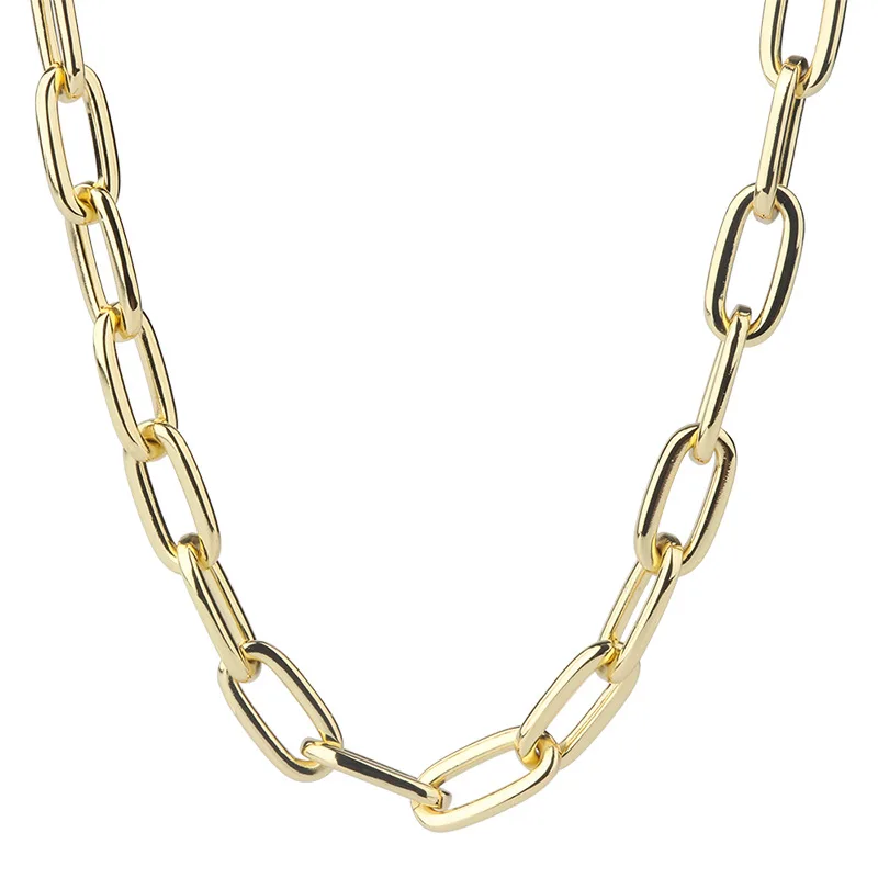 

Ins New Trendy Cold Wind Europe and America Exaggerated Thick Chain Necklace Personality Thick Chain Handmade Chain