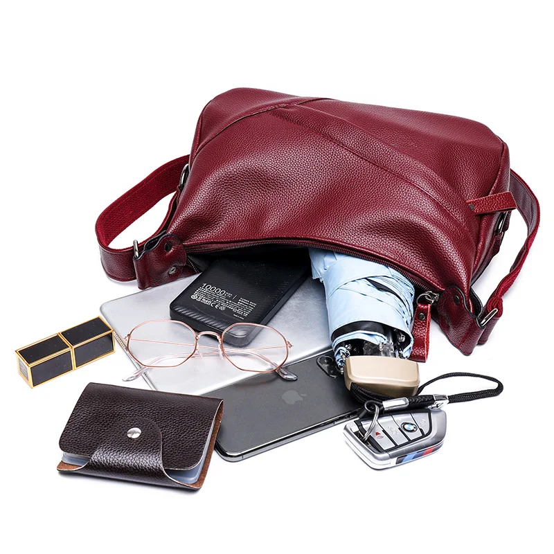 

Winter Style 2021 Bolsas Soft Leather Luxury handbags Women bags Designer Multi-pocket Crossbody Shoulder Bags For Women Sac