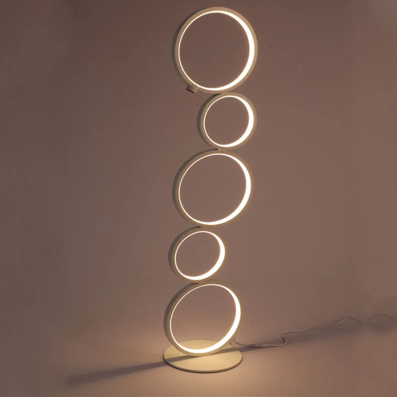 

Post Modern Floor lamp For Living Room Bedroom Sofa Indoor Decoration LED Light American Creative Circle Modeling Standing Lamp