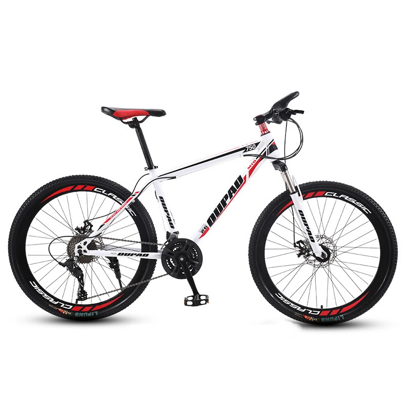 Bestellen OUPAO 24 Zoll Rad Erwachsene Offroad Mountainbike 24 Geschwindigkeit Sport Radfahren Carbon Stahl Rahmen Doppel Disc Bremse Straße Fahrrad