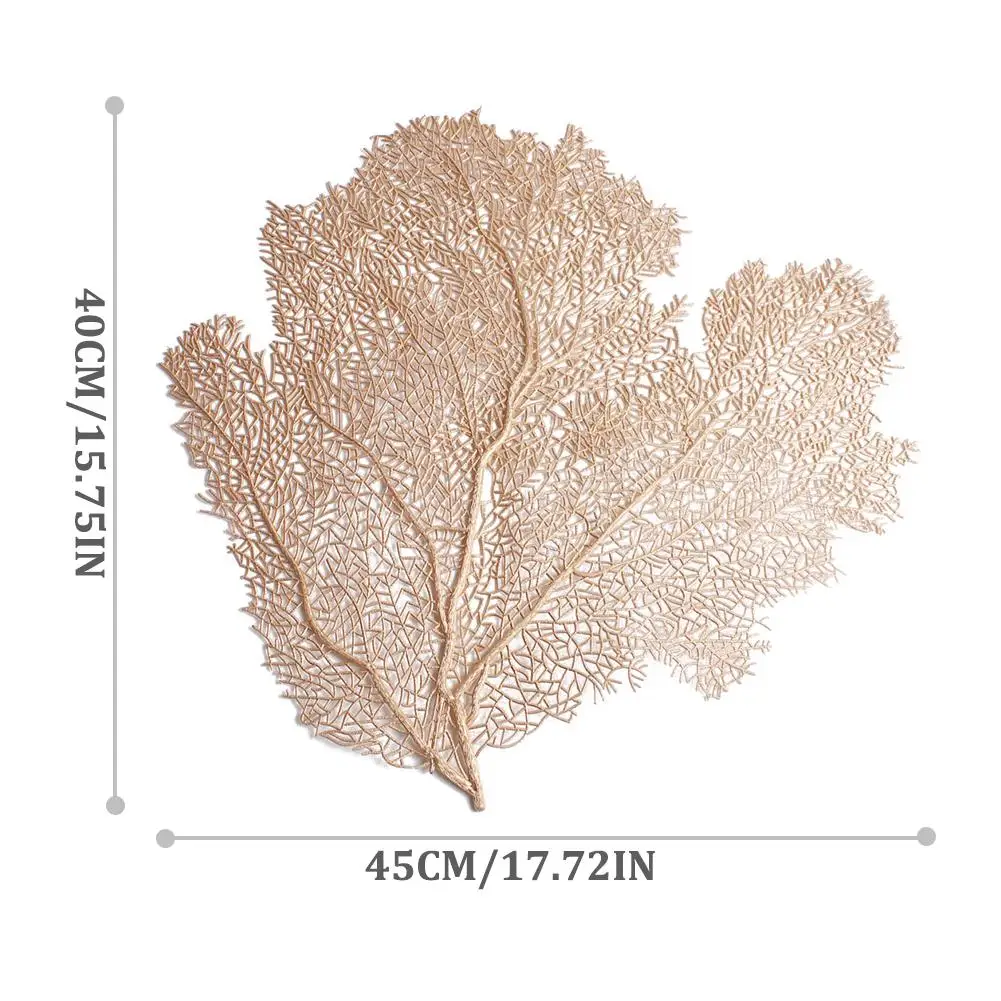 

Leaf Placemats Stain Resistant Washable PVC Table Mats Non-Slip Place Mats Dining Table Placemat Cup Coasters Home Decor