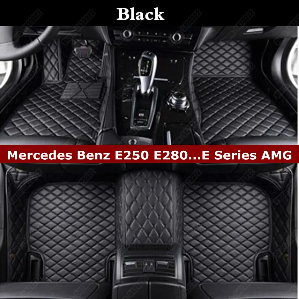 Коврики для автомобиля Mercedes Benz E Series E63 AMG W210 W211 W212 W213 E250 E280 E300 E350 E400 E500 кожаные