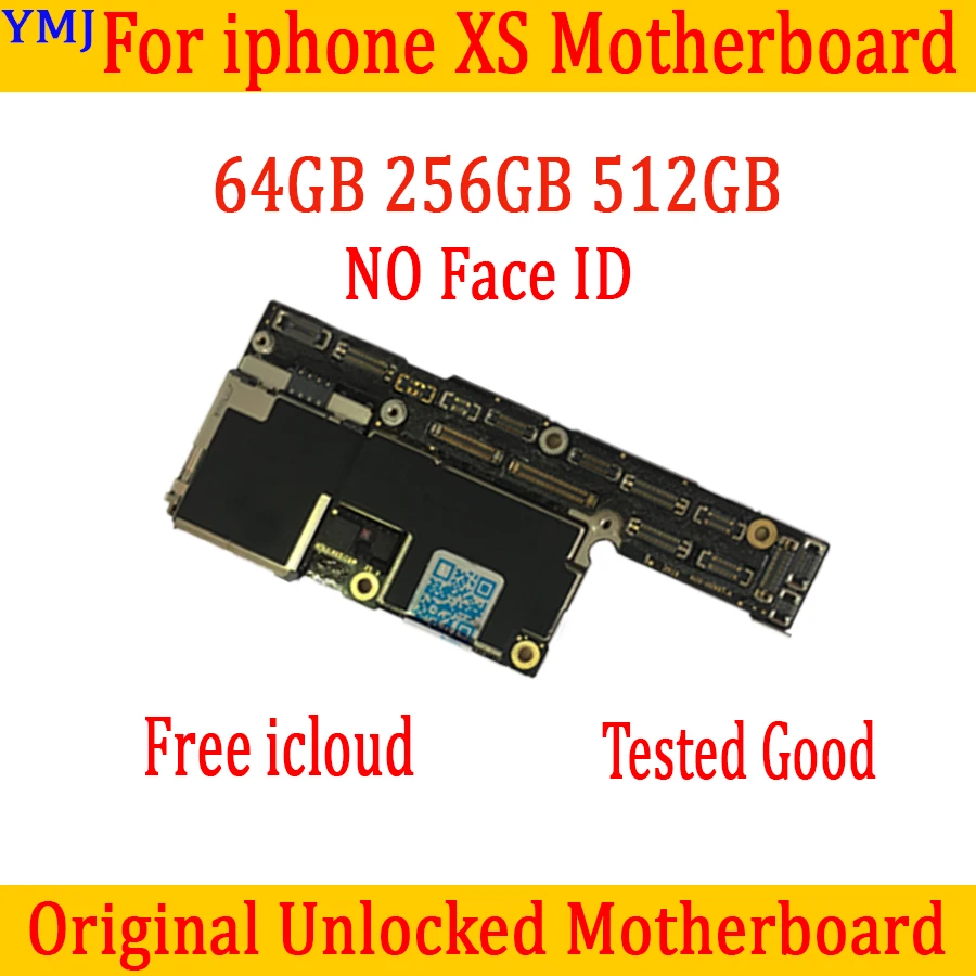 Разблокированная материнская плата icloud для iphone XS без Face ID логическая с чипами