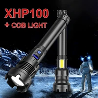 xhp100cob led flashlight torch light 18650 usb tactical flashlights xhp90 most powerful hand lamp rechargeable flash light lamp