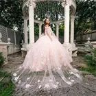 Розовое платье для девушек, милое платье принцессы с цветочными оборками, со шнуровкой на спине, 15 цветов, 2021