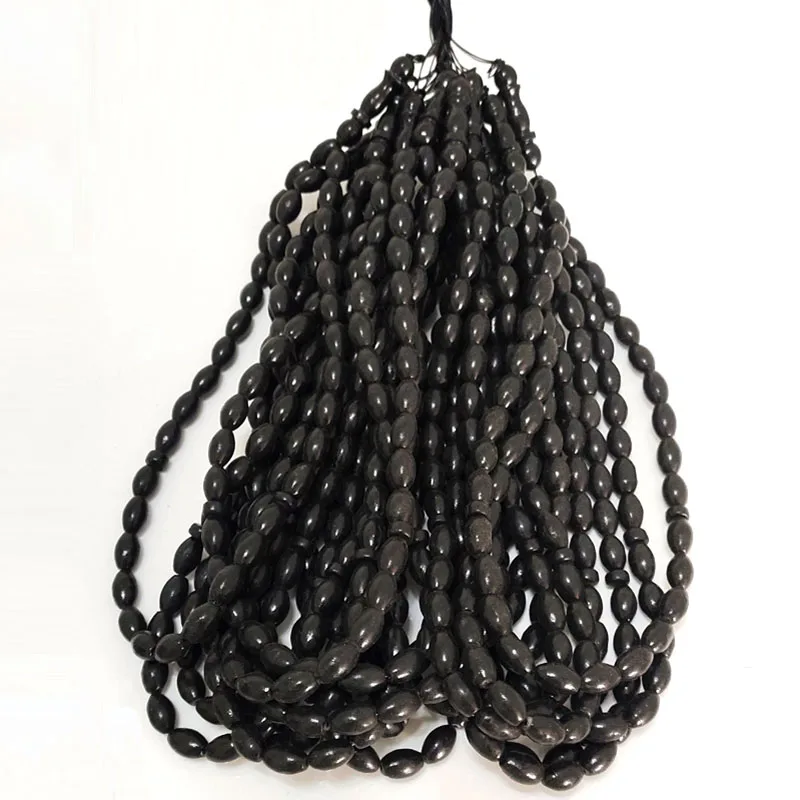 18 дюймов 9 15 мм Черный Натуральный Коралл с 2 дюймовым подвесом|beads coral|black coralbeads beads