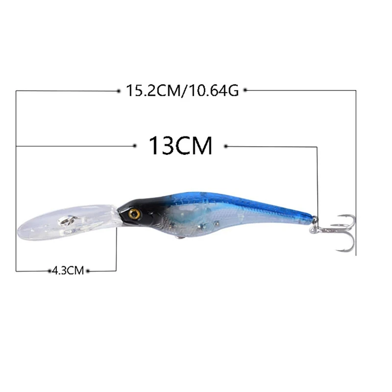 

8 Pcs Fishing Lures Hard Minnow Baits, Life-Like Swimbait 13CM Fishing Lures, Swimbait for Saltwater Freshwater