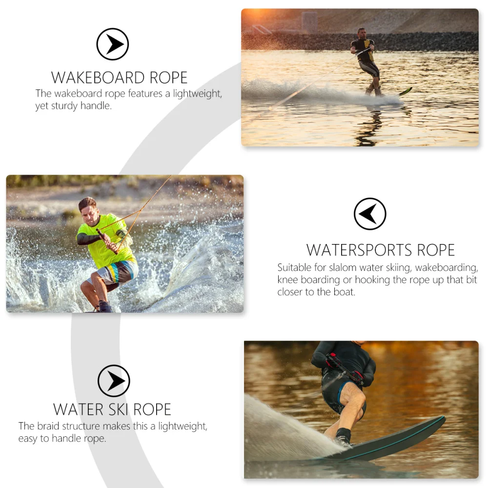 

Towable Watersports Rope Water Ski Rope with Handle for Wakeboard Kneeboard
