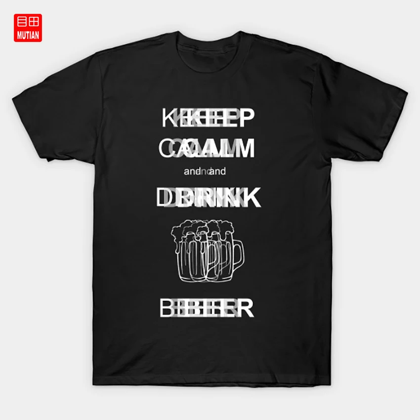 Вечерние футболки с надписью Keep Calm and Drink|Мужские футболки| |