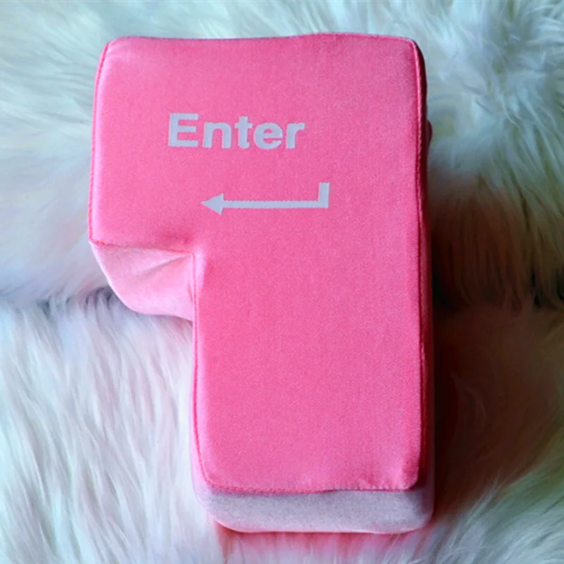 Slow Rising Big USB Enter Key Anti Stress Button Pillow Supersized Unbreakable Office Home Computer Laptop Novelty Vent Toys | Игрушки и