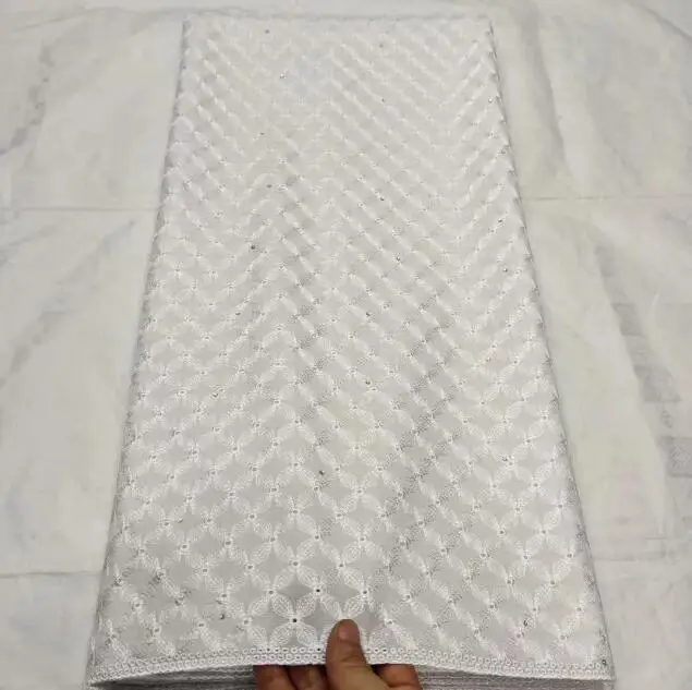 Новая африканская Мужская кружевная хлопчатобумажная ткань высокого качества