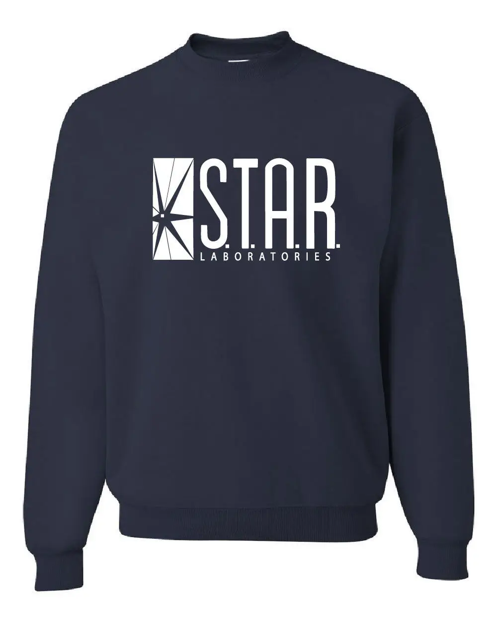 Мужская толстовка с длинным рукавом Superman Star S.T.A.R.Lab Labs черный пуловер Осень зима