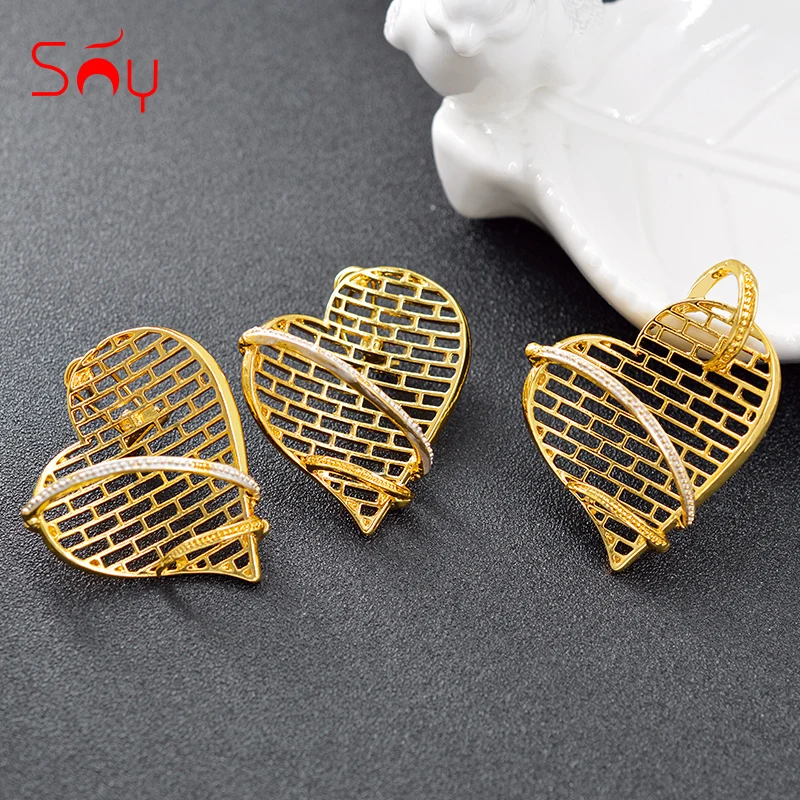 Sunny Jewelry большой набор украшений для женщин серьги кулон ожерелье сердце
