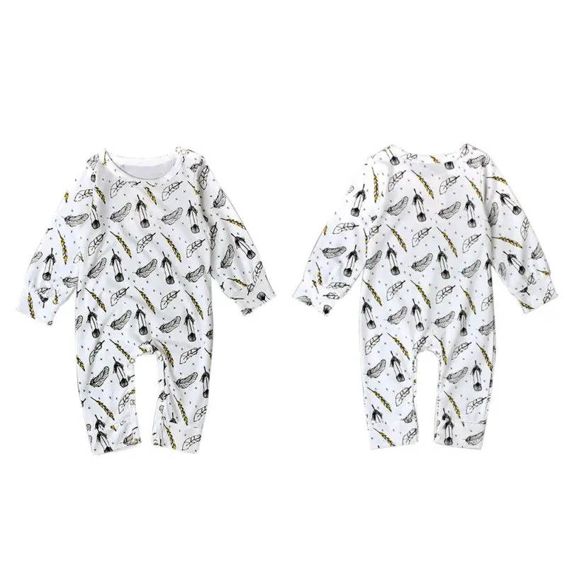 

Newborn Cute Infant Baby Warm Long Sleeve Romper Boy Girl Jumpsuit Outfits Romper Sets
