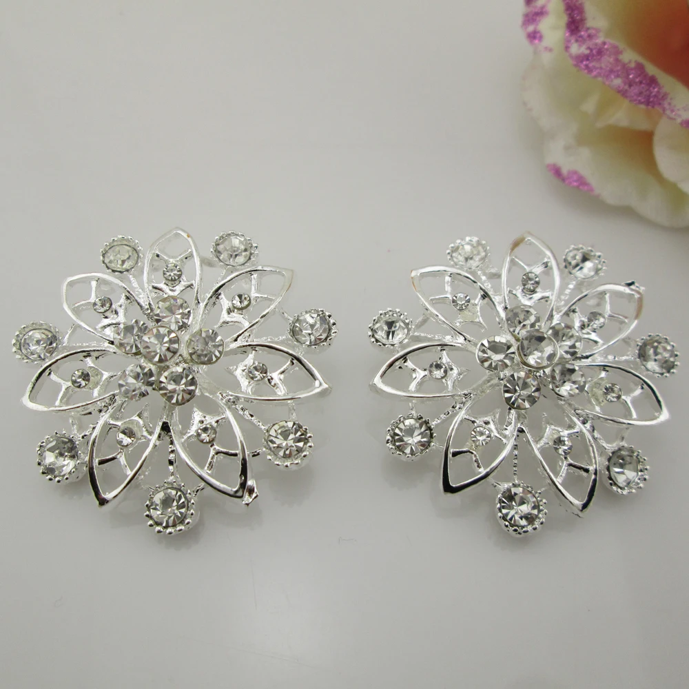 (BT305 38 мм) 5 шт. швейные пуговицы из горного хрусталя цветок образный хвостовик