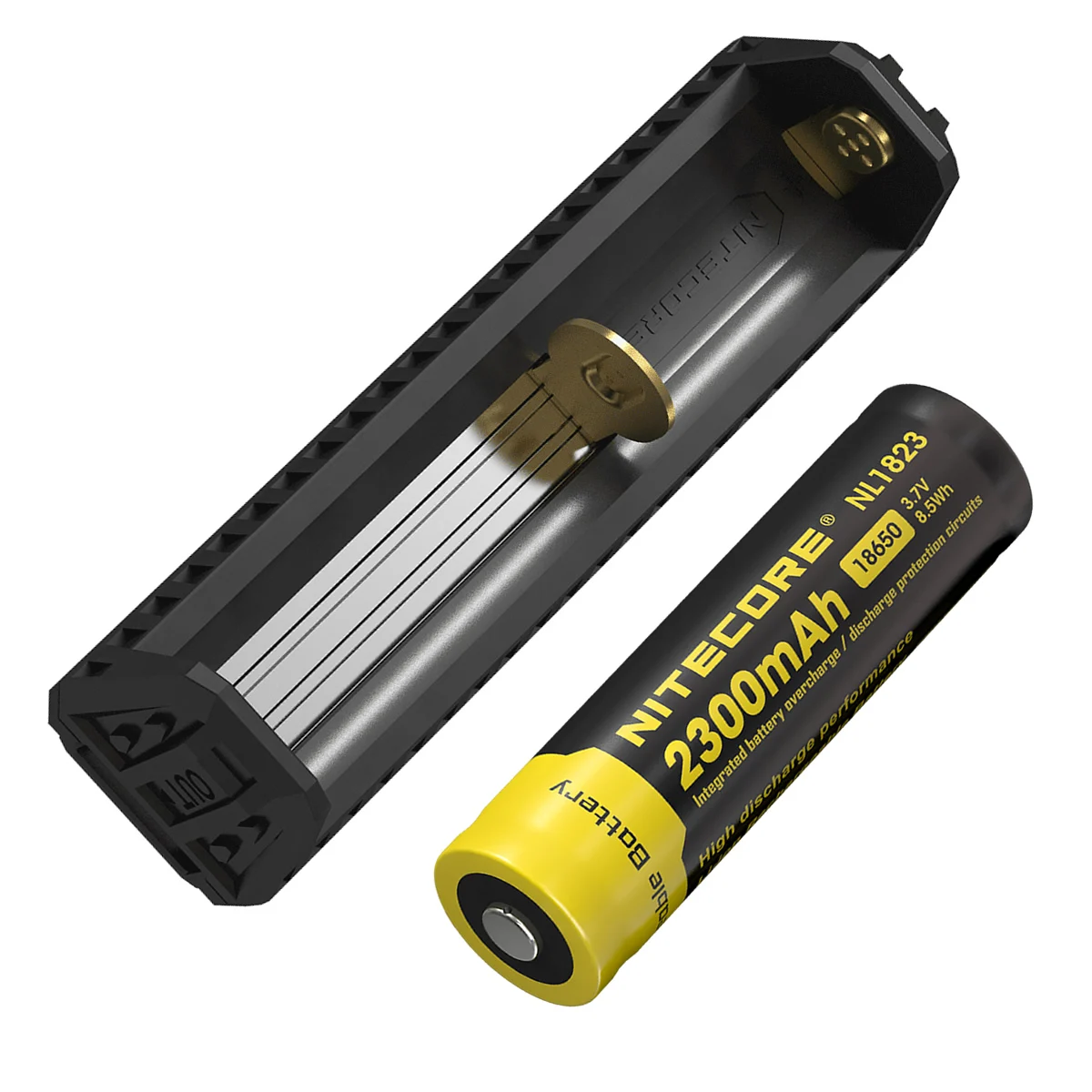 with 2300mah Battery NITECORE F1 гибкий внешний аккумулятор USB зарядное устройство Внешний дорожный адаптер питания умный литий-ионный IMR зарядное устройство - Цвет: with 2300mah Battery