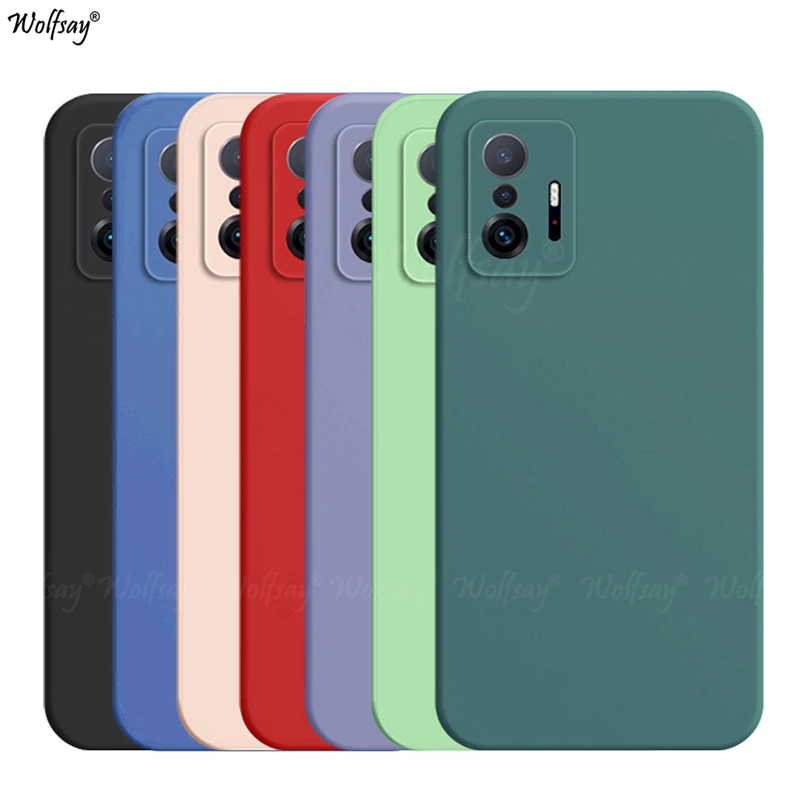 

For Xiaomi Mi 11T Pro Case Silicone Soft Plain Rubber Protector Case For Mi 11T Pro Cover For Xiaomi 11T 11 Pro Lite NE 10T Case