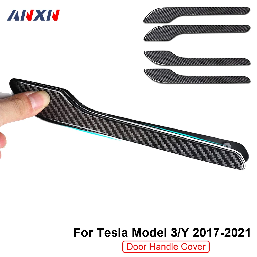 4 шт. защитные наклейки на дверную ручку автомобиля Tesla Model 3/Y 2017-2021 | Автомобили и