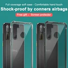 Imak ТПУ Матовый Мягкий силиконовый ударопрочный чехол с подушкой безопасности для HTC Desire 20 Pro матовый черный чехол-накладка