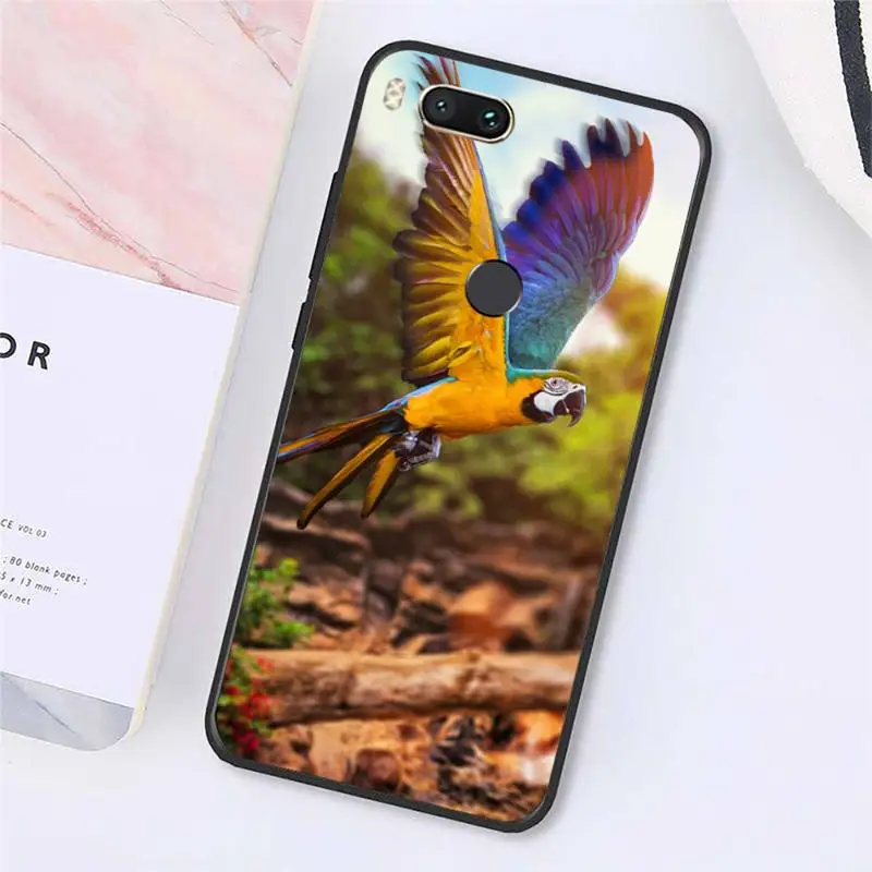 

Macaw Flying animals cute Phone Case For Xiaomi Redmi note 7 8 9 t max3 s 10 pro lite cover funda coque shell