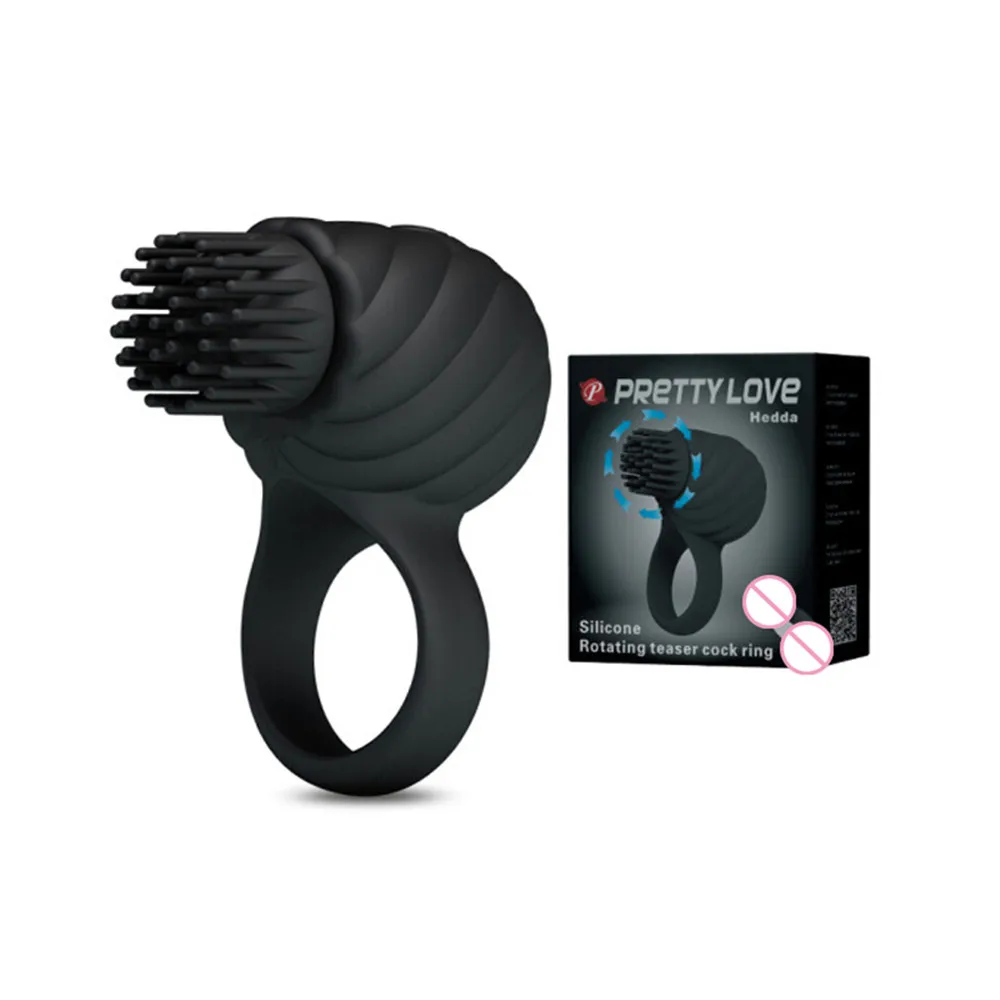 3 скорости вращающийся вибрирующий пенис кольцо USB перезаряжаемые кольца