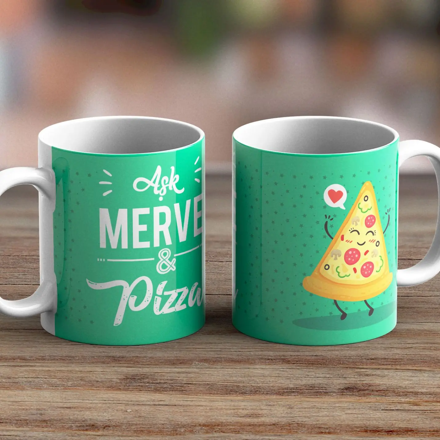 

Personalized Is Pizza Themed Mug Cup