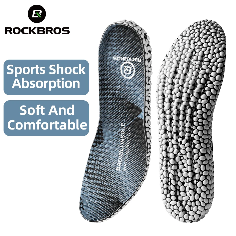 

ROCKBROS Breathable Soft Protects Knees Templates For Feet Hiking Running Unisex Insoles For Shoes PU Popped Rice Particle Foam