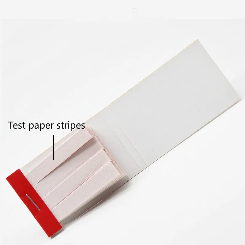 80 полос красная лакмусовая тестовая бумага Щелочная тест полоски школьные