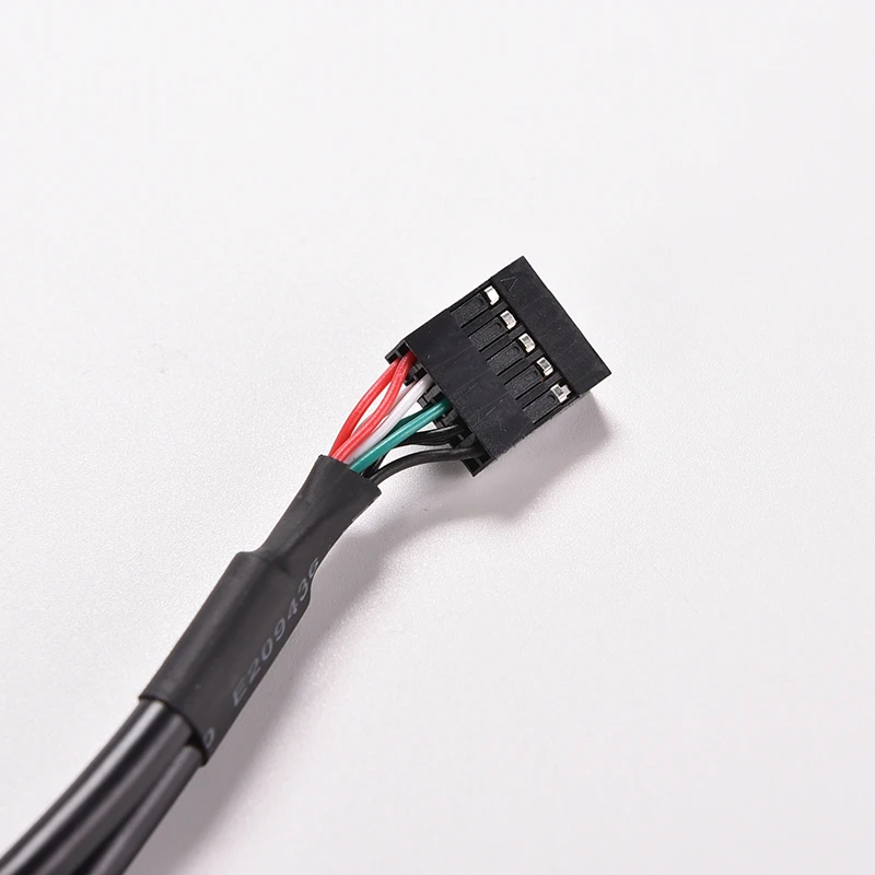 1 шт. черный 30 см/1FT 2 Порты и разъёмы USB разъем для внутреннего 9 контактный