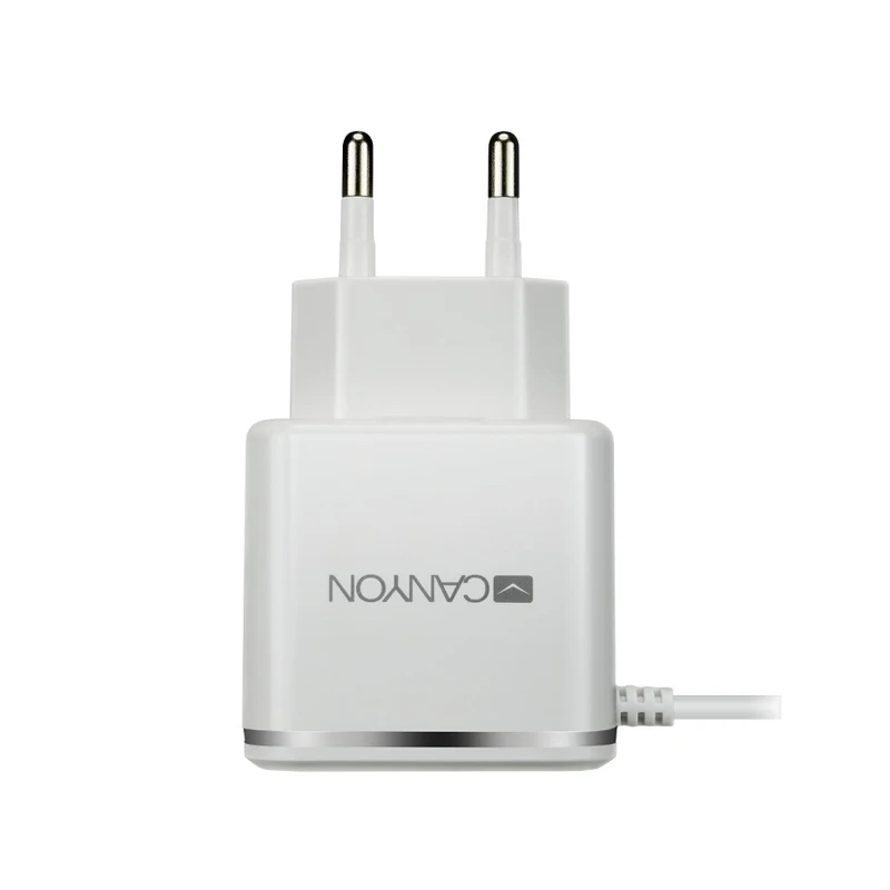 Сетевое зарядное устройство CANYON CNE CHA043 Lightning кабель USB A 5В 2100мA Smart IC|Зарядные