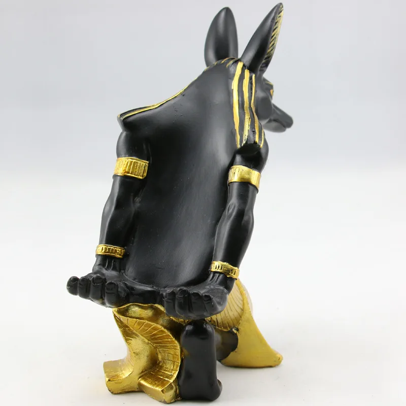 Strongwell Ancient Egyptian Anubis God Wine Rack Holder Figurine Resin Craft Seat Miniature Model Home Decoration Gift | Дом и сад