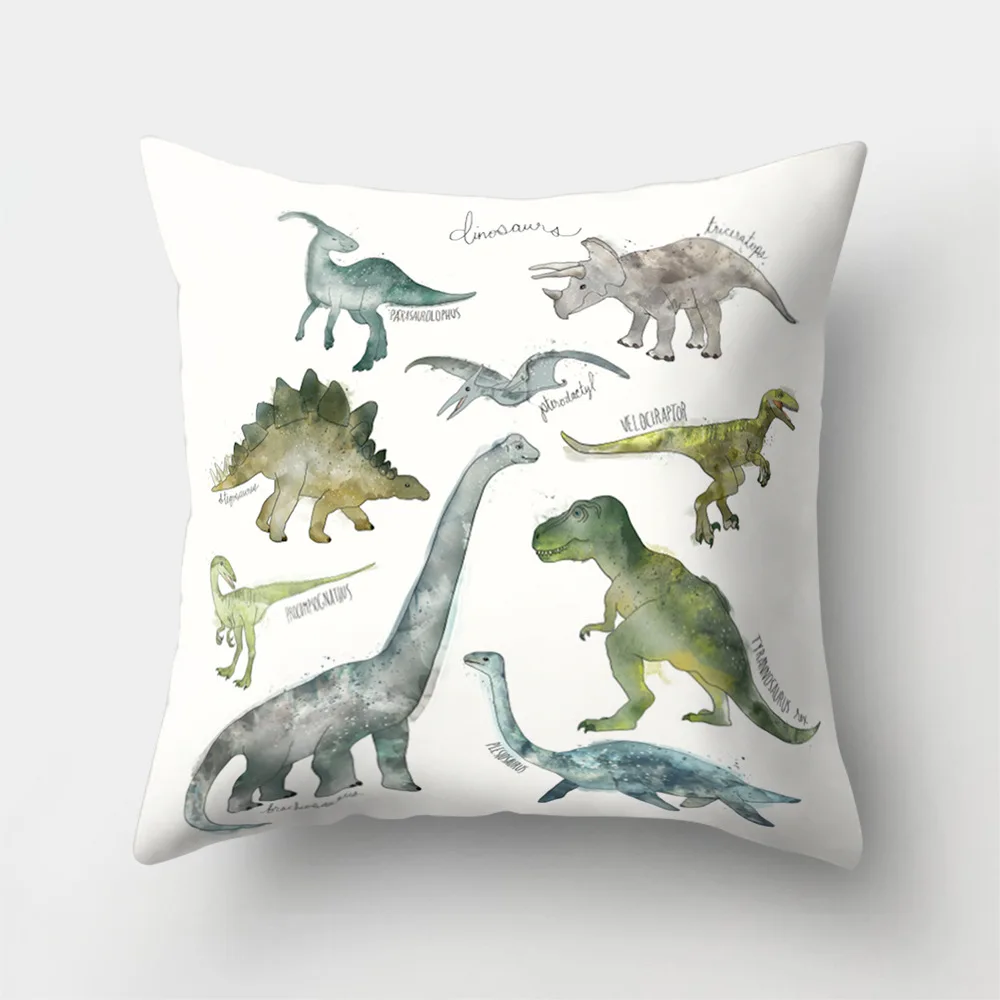 

Cute Cartoon Bear Animal Print Cushion Cover Polyester Decorative for Sofa Seat Soft Throw Pillow Case Cover 45x45cm Home Decor