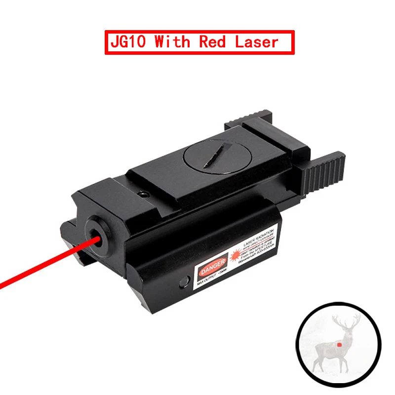 

Tactical Red Dot Sight Shockproof Rifle Red Laser Scope Hunting Handgun Glock Laser with 11/20mm Rail Pistol Weaver