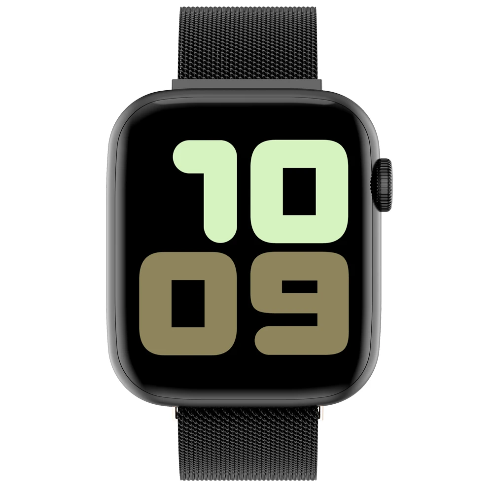 steel black W75 ЭКГ смарт-браслет 1:1 монитор сердечного ритма серии 5 часы 5 40 44 мм фитнес-трекер W75 ip68 Водонепроницаемые Смарт-часы VS IWO 12 8 - Цвет: steel black