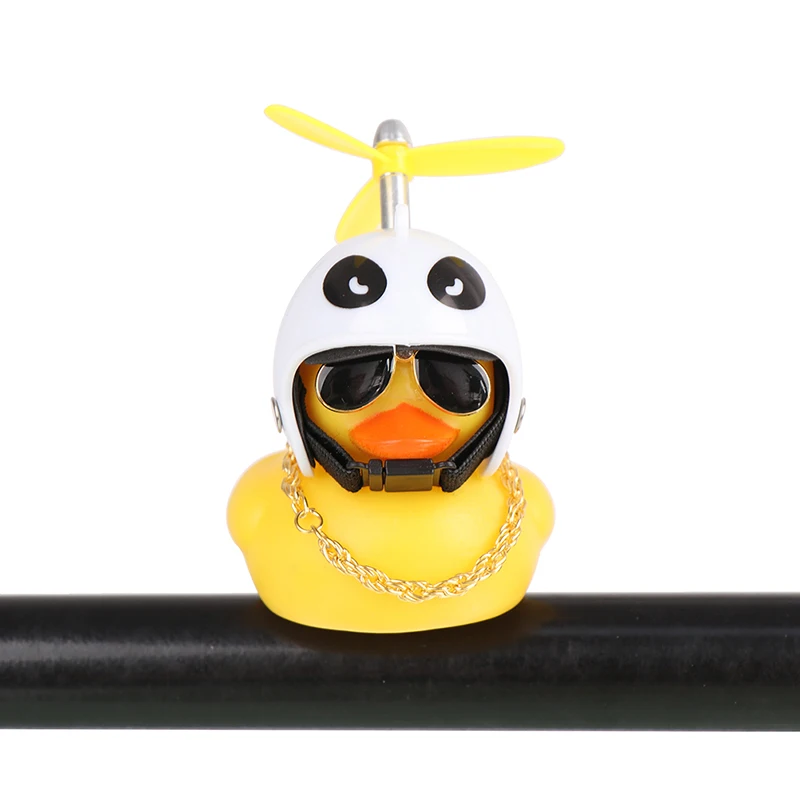 

1Pc Car Bicycle Decorate Lovely Small Yellow Duck Helmet Sunglasses Outdoor Sports