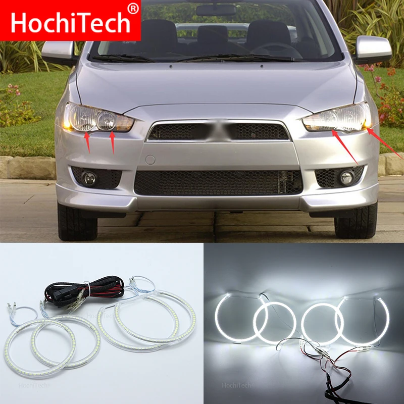 Супер яркие белые дневные ходовые огни для Mitsubishi Lancer non projector 2008-2015 | Автомобили и