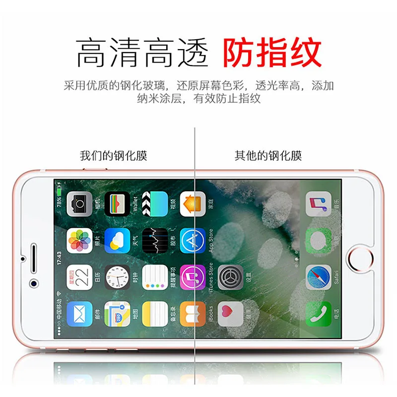 Подходит для iphoneX full screen HD закаленная пленка Apple 7/8 / 11pro защита от падения