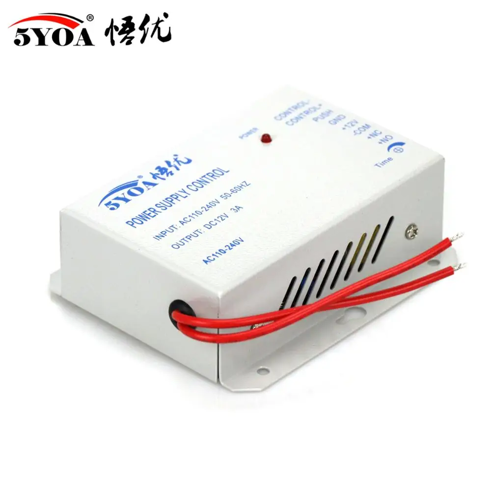 Система контроля допуска к двери переключатель питания 3A/AC 110~ 240V DC 12V для RFID отпечатков пальцев устройство контроля доступа машина